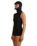 The Roxy Swell Series Natural 2mm Hooded Wetsuit Vest in Black