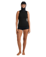 The Roxy Swell Series Natural 2mm Hooded Wetsuit Vest in Black