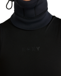 The Roxy Swell Series Natural 2mm Hooded Wetsuit Vest in Black
