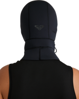The Roxy Swell Series Natural 2mm Hooded Wetsuit Vest in Black