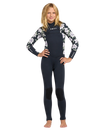 Girls Swell 4/3mm Chest Zip Wetsuit in Pacific