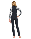 Girls Swell 4/3mm Chest Zip Wetsuit in Pacific