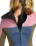 Girls Prologue+ 4/3mm Back Zip Wetsuit in Ash