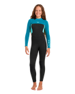 Girls Prologue+ 4/3mm Back Zip Wetsuit in Baltic