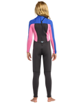 The Roxy Girls Prologue+ 5/4mm Wetsuit Back Zip in Cobalt