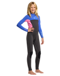 The Roxy Girls Prologue+ 5/4mm Wetsuit Back Zip in Cobalt
