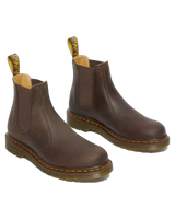 The Dr Martens Womens Womens 2976 Yellow Stitch Crazy Horse Chelsea Boot in Brown Anns Cottage Ann s Cottage
