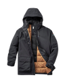 Baltic Insulated Parka Jacket in Black