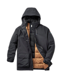 Baltic Insulated Parka Jacket in Black