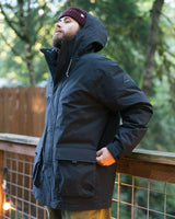 Baltic Insulated Parka Jacket in Black