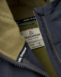 The Passenger Mens Roamer Lite Softshell Jacket in Black & Khaki