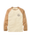 Laidback Raglan Long Sleeve T-Shirt in Birch & Toffee