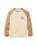 Laidback Raglan Long Sleeve T-Shirt in Birch & Toffee