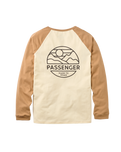 Laidback Raglan Long Sleeve T-Shirt in Birch & Toffee