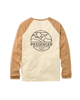 Laidback Raglan Long Sleeve T-Shirt in Birch & Toffee