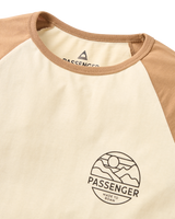 Laidback Raglan Long Sleeve T-Shirt in Birch & Toffee