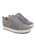 Court Graffik Shoes in Grey, Tan & Off White
