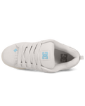 The DC Shoes Womens Court Graffik Shoes in Off White