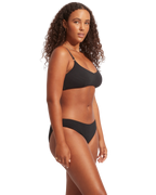 The Seafolly Womens Sea Dive Bralette Bikini Top in Black