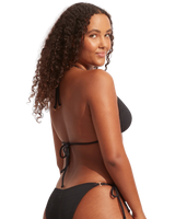The Seafolly Womens Sea Dive Tri Bikini Top in Black