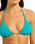 The Seafolly Womens Sea Dive Slide Tri Bikini Top in Caribbean Blue