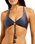 The Seafolly Womens Belle Multi Fit Longline Tir Bra Bikini Top in Blue Indigo