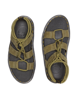 The Dr Martens Womens Nartilla Tumbled Nubuck Lace Up Gladiator Sandals in Muted Olive