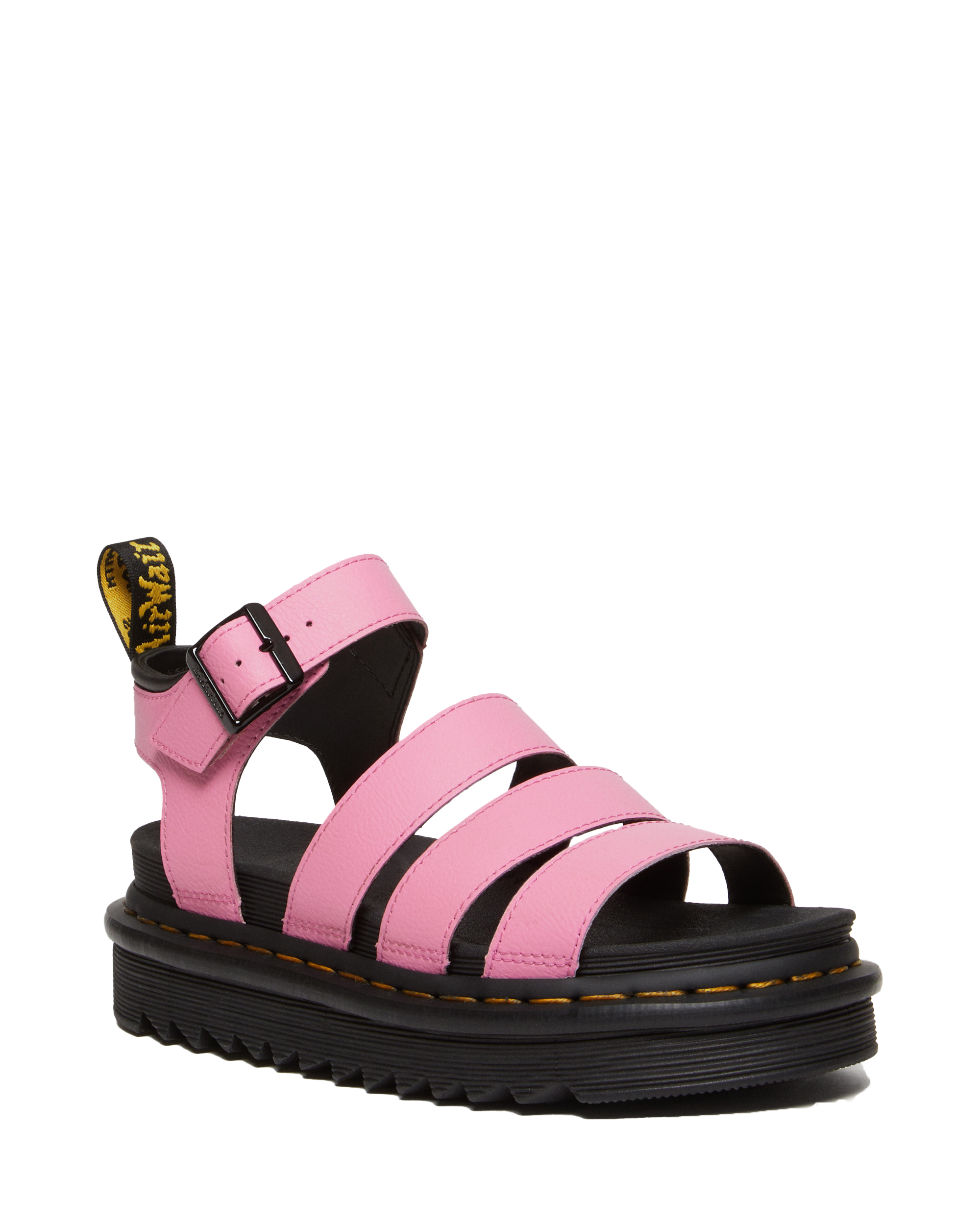 Dr. Martens Blaire Slide Flower Buckle Detail Platform Sandals | Dillard's