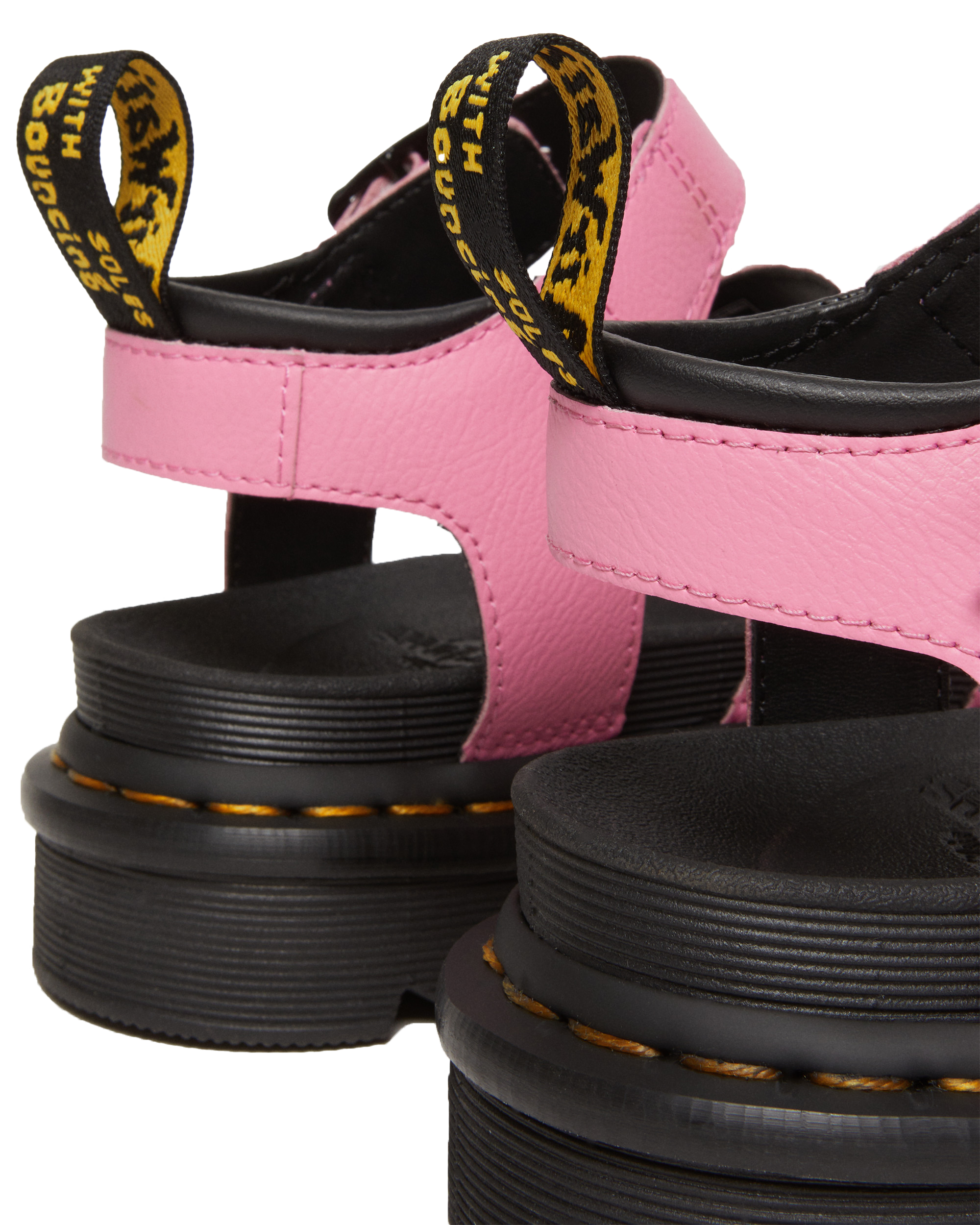 Dr. Martens Blaire Cambridge Vegano Sandale – Rosa Athena, Plateau 3,5 Cm, Größe 39