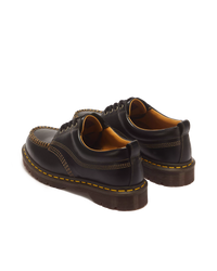 Lowell Leather Moc Toe Shoes in Black