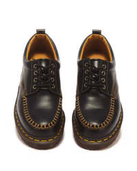 Lowell Leather Moc Toe Shoes in Black