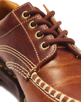 Lowell Leather Moc Toe Shoes in Butterscotch