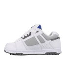 Stag Shoes in White, Blue & Grey