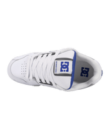 Stag Shoes in White, Blue & Grey