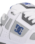 Stag Shoes in White, Blue & Grey