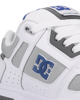 Stag Shoes in White, Blue & Grey