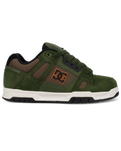 The DC Shoes Mens Stag Shoes in Olive & Off White