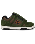 The DC Shoes Mens Stag Shoes in Olive & Off White