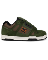 The DC Shoes Mens Stag Shoes in Olive & Off White