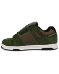 The DC Shoes Mens Stag Shoes in Olive & Off White