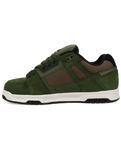 The DC Shoes Mens Stag Shoes in Olive & Off White