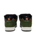 The DC Shoes Mens Stag Shoes in Olive & Off White