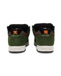 The DC Shoes Mens Stag Shoes in Olive & Off White
