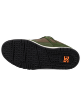 The DC Shoes Mens Stag Shoes in Olive & Off White