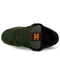 The DC Shoes Mens Stag Shoes in Olive & Off White