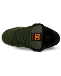 The DC Shoes Mens Stag Shoes in Olive & Off White