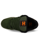 The DC Shoes Mens Stag Shoes in Olive & Off White