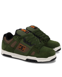 The DC Shoes Mens Stag Shoes in Olive & Off White