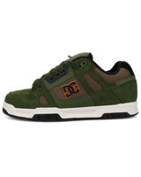 The DC Shoes Mens Stag Shoes in Olive & Off White