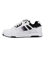 The DC Shoes Mens Stag Shoes in Black & White Fade